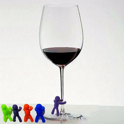Marcadores de Copos de Vinho em Silicone (12 un.)