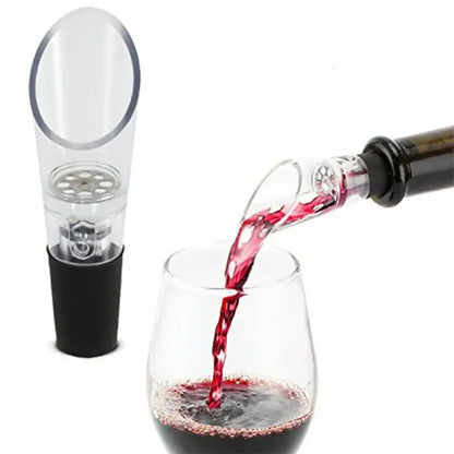 Conjunto de Aerador e Tampa para Vinho em Acrílico (2 un.)